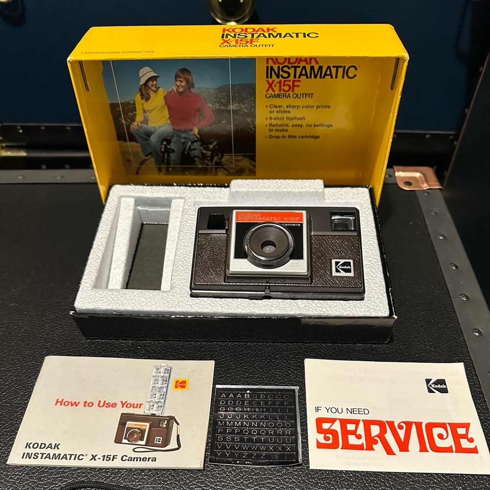 Kodak Instamatic X-15F Camera Outfit